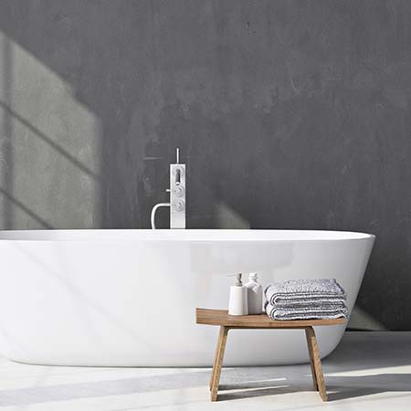 Flat Stone Badezimmer